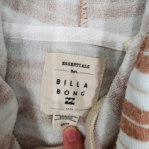 Billabong women's size small striped crop pullover hoodie - Picture 4 of 6